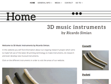 Tablet Screenshot of 3dmusicinstruments.com